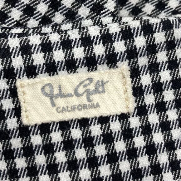 John Galt Brandy Melville Size XS Mini Skirt Front Slits Black White Gingham - Picture 3 of 12